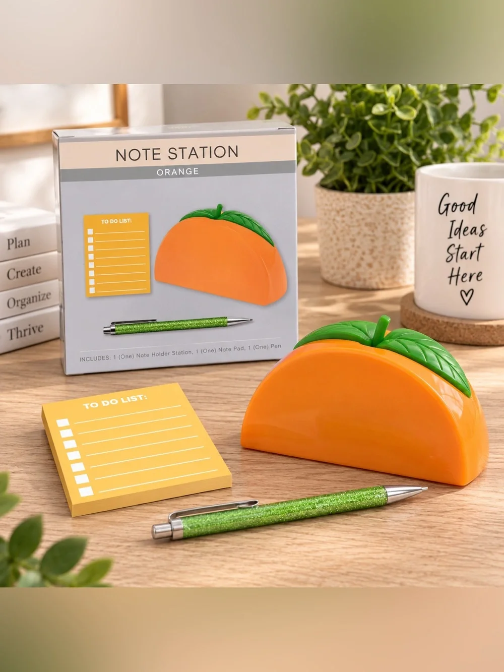 🍊 Note Station Orange Desk Set – NWT